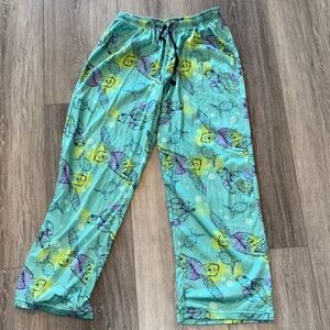 Women’s Sea Turtle Print Pajama Pants - Aqua